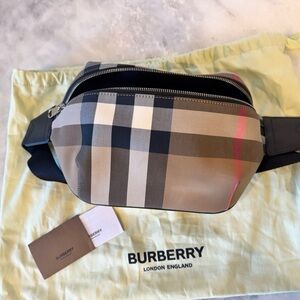 Burberry Beige and Black Crossbody Bag